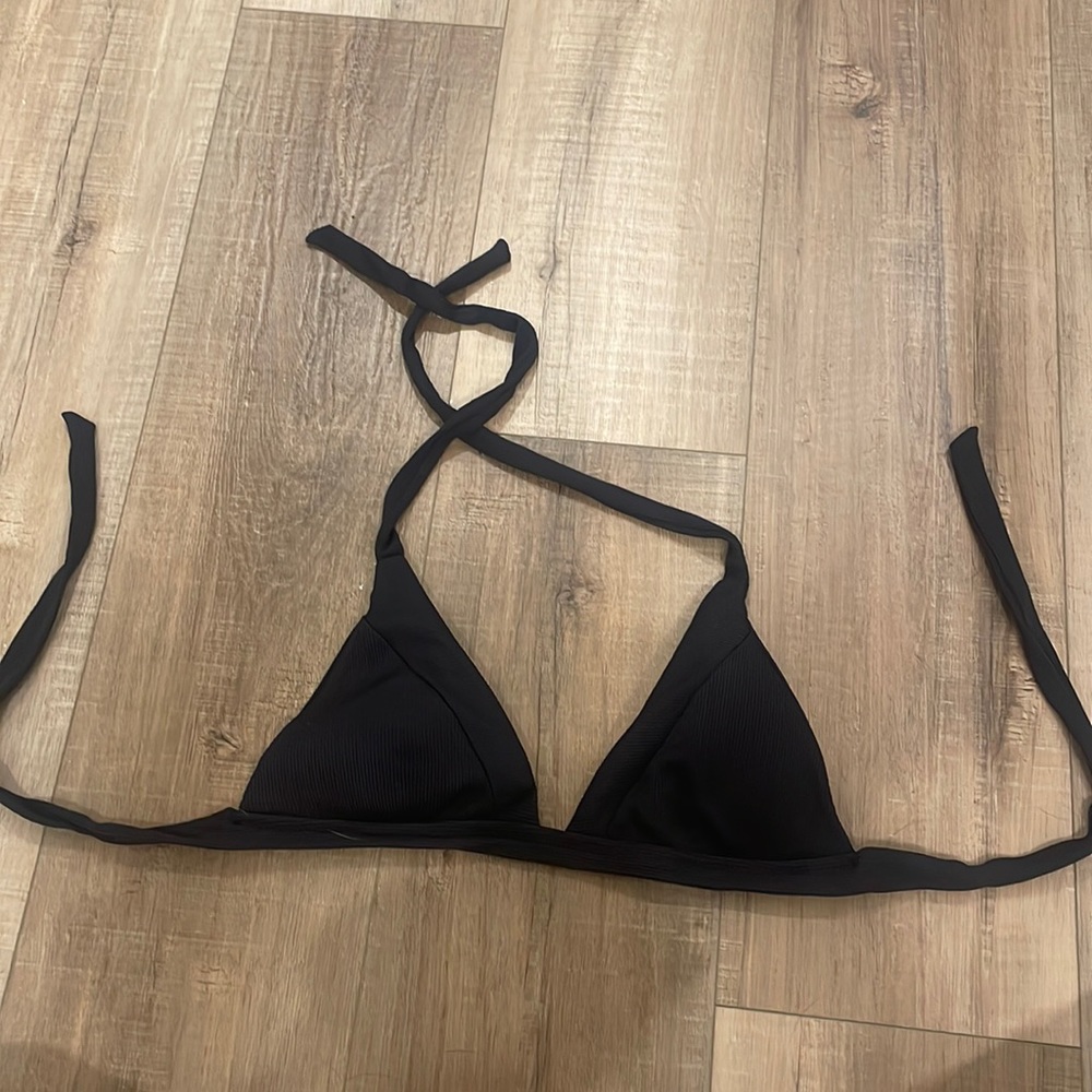 black becca swimwear bikini top